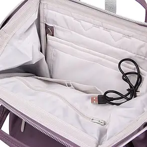 Рюкзак-сумка водонепроникний HIMAWARI 1881 з кишенею для ноутбука та USB, фото 3