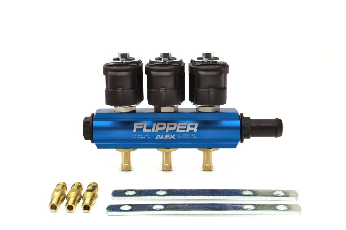 Форсунки Alex FLIPPER у рейці на 3 цил. C077-30-20-01-00
