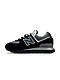 Чоловічі кросівки New Balance 574 Black Grey, кеди замша водонепроникний текстиль чорні. Чоловіче взуття, фото 4