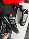 Чоловічі кросівки New Balance 574 Black Grey, кеди замша водонепроникний текстиль чорні. Чоловіче взуття, фото 9