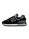 Чоловічі кросівки New Balance 574 Black White, кеди замша водонепроникний текстиль чорні 41, фото 4