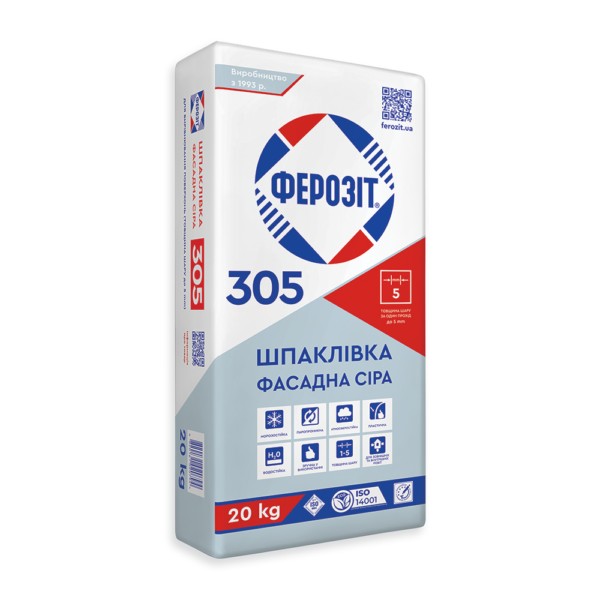 Ферозіт 305/20кг (фасадна) сіра