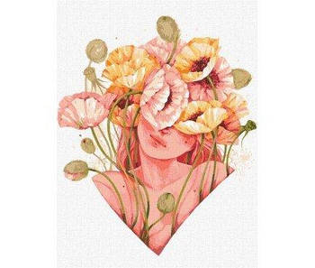 Картина за номерами "Квітковий дотик" КНО2589 G-Rich