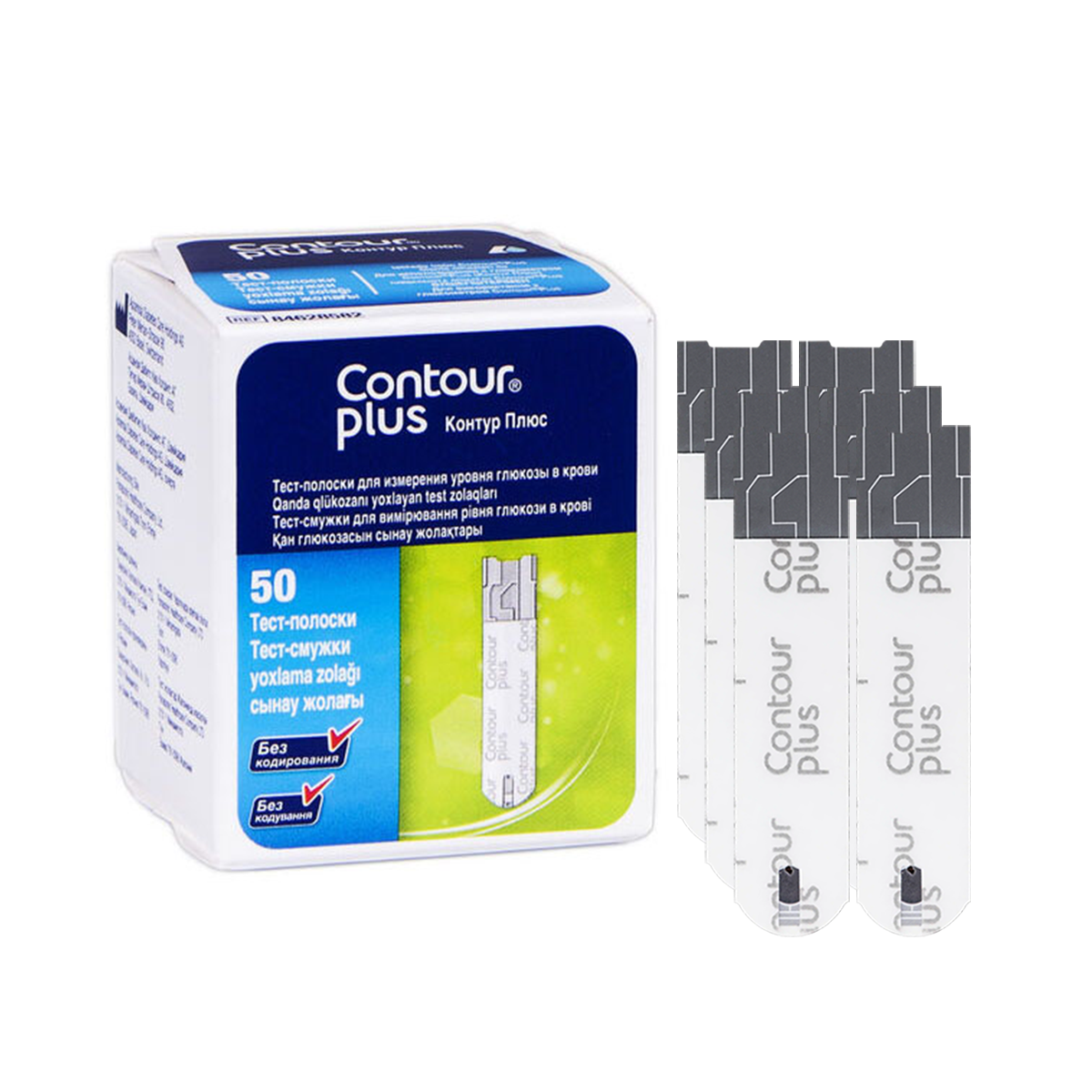 Тест-смужки Контур Плюс 50 шт. (Contour Plus)/300 штук