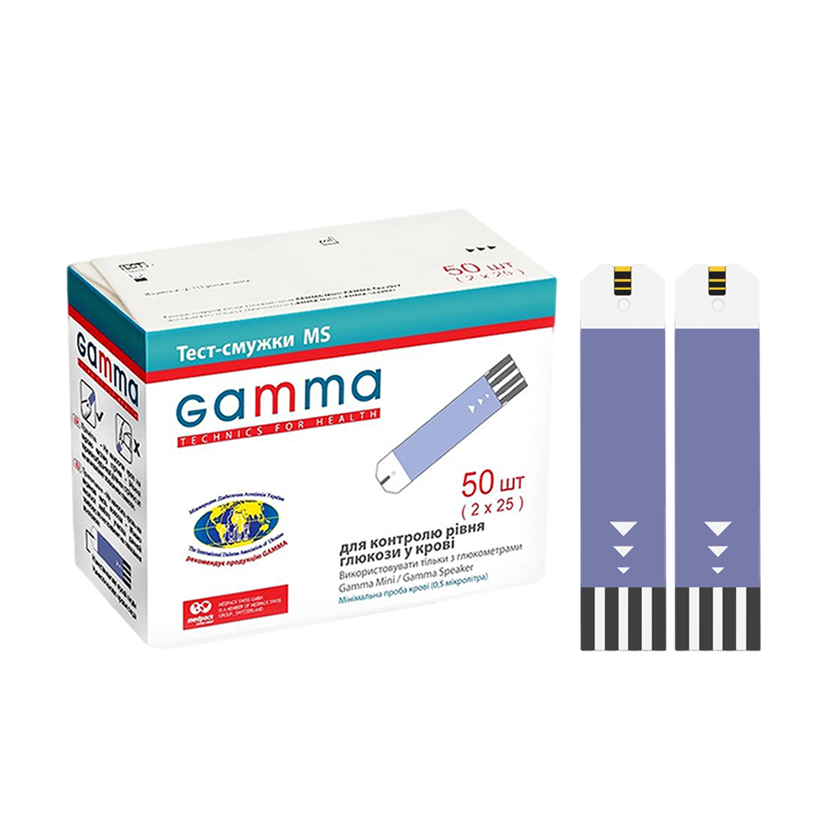 Тест-смужки GAMMA MS No50/100 штук