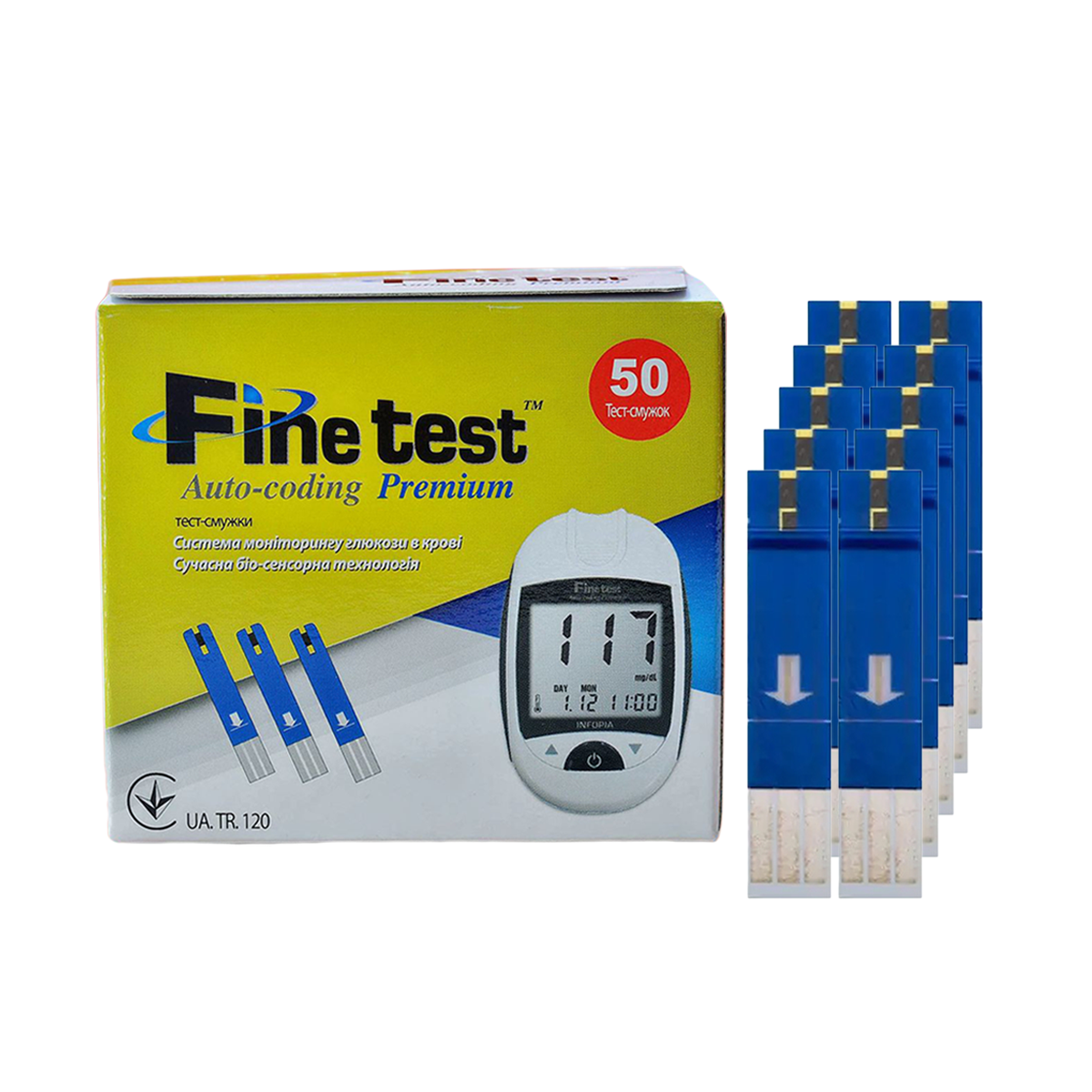 Тест-смужки Finetest premium No50/500 штук