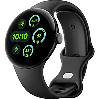 Google Pixel Watch 3 41 mm Wi-Fi Matte Black Aluminum Case/Obsidian Active Band