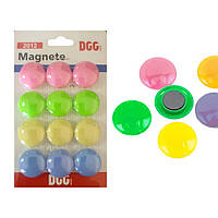 Магніти 12шт для дошки Leader Пастель d=20мм, 2012