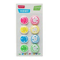 Магніті 8 шт. для дошки Magnets Смайлик d = 30 мм, HS8302