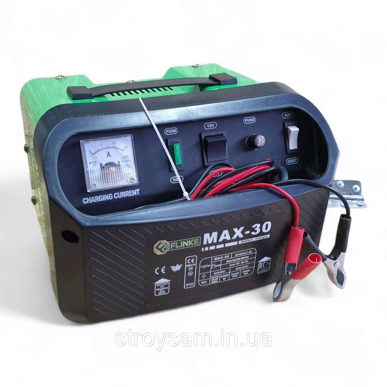 Зарядний пристрій для акумуляторів 12 В-24 в Flinke MAX-30 250 А/год Польща