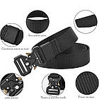 Ремінь тканинний чорний Bestkee US-480, фото 3