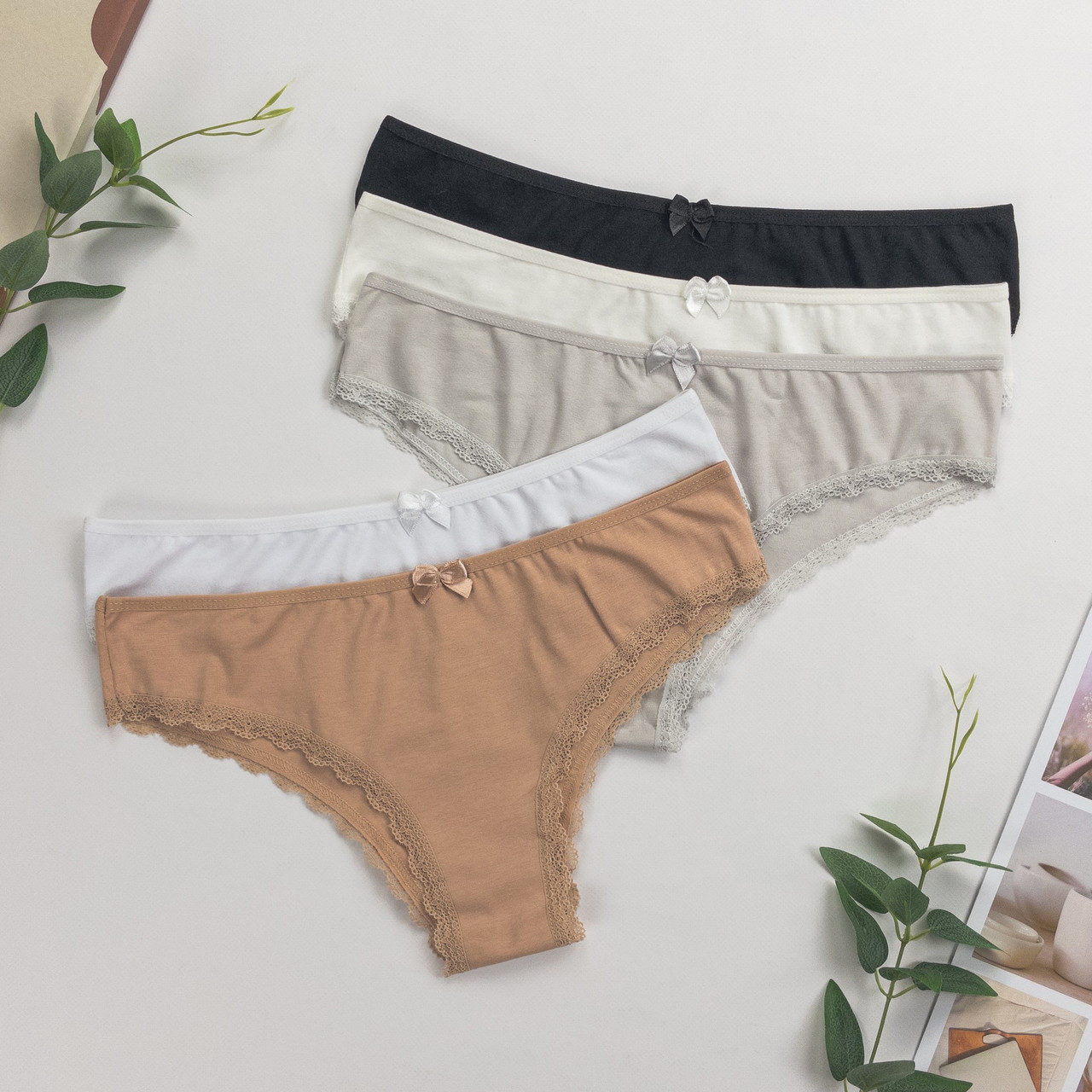 Труси жіночі сліпи-бразиліана Nicoletta Туреччина XL | 5 шт.