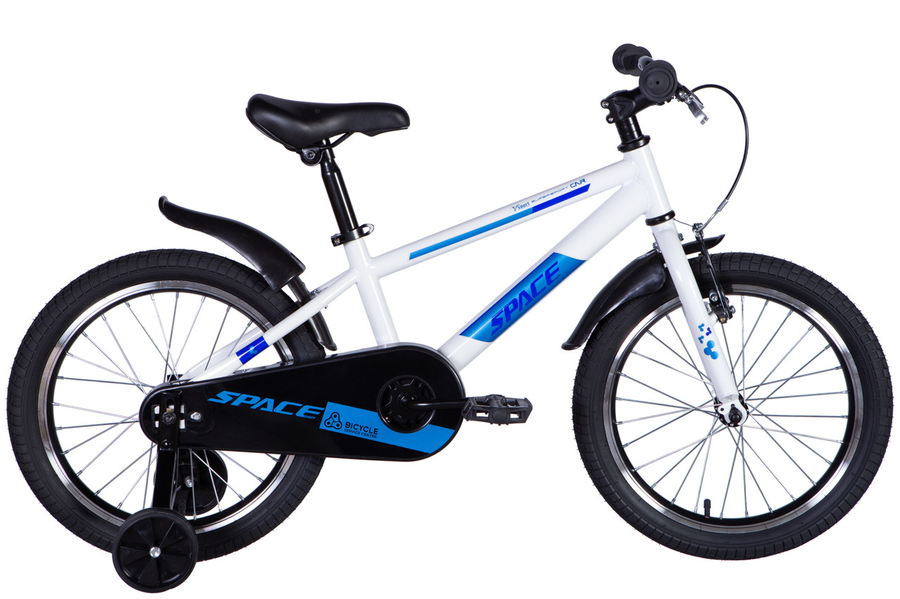 Дитячий велосипед 18" SPACE ST KID GEON BH на зріст 105-115 см біло-блакитний