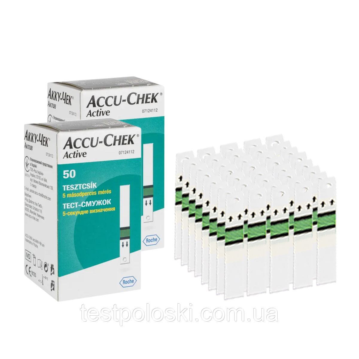 Тест-смужки Акку-Чек Актив 100 шт. (Accu-Chek Active)/2000 штук
