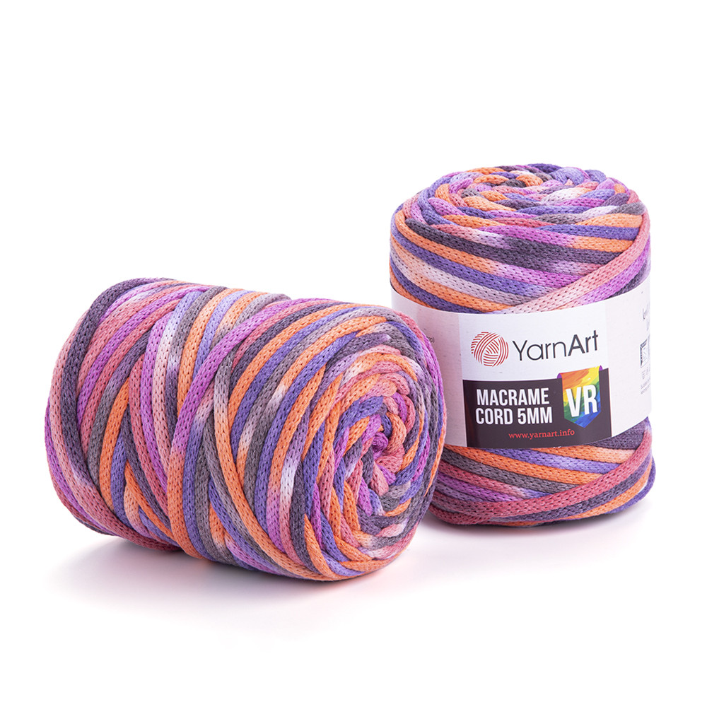 Пряжа Yarnart Macrame Cord 5 мм VR № 922 (Ярнарт Макраме Корд 5 мм VR), фото 1