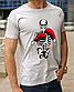 Футболка бавовняна для боксу та єдиноборств, футболка Скелет-боксер ,одяг боксерською тематикою розмір S, фото 3