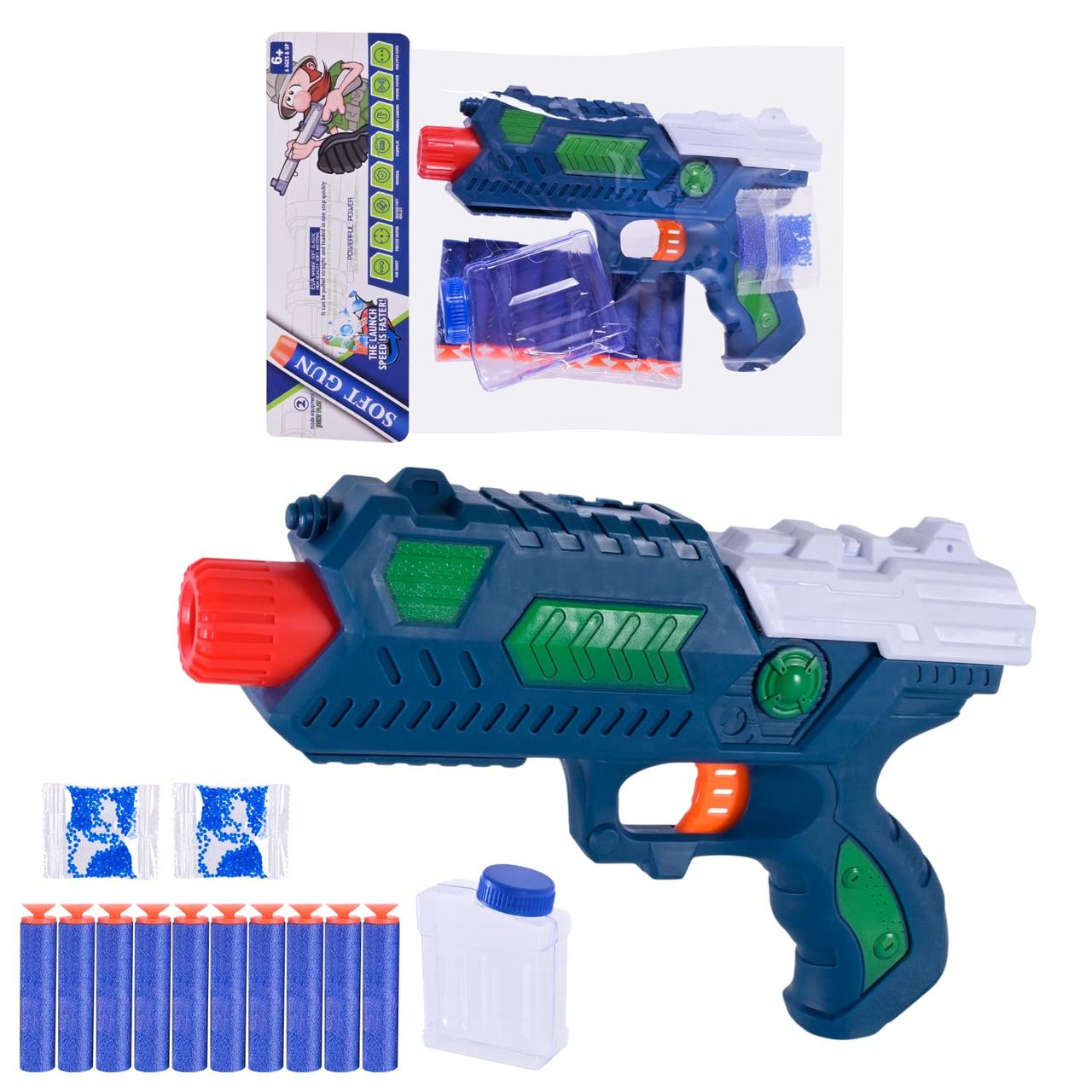 Бластер 502-15 на гелевих кульках та поролонових снарядах, 2 кольори, фото 1