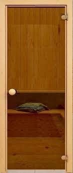 Скляні двері для лазні та сауни Classic прозора бронза 60/190