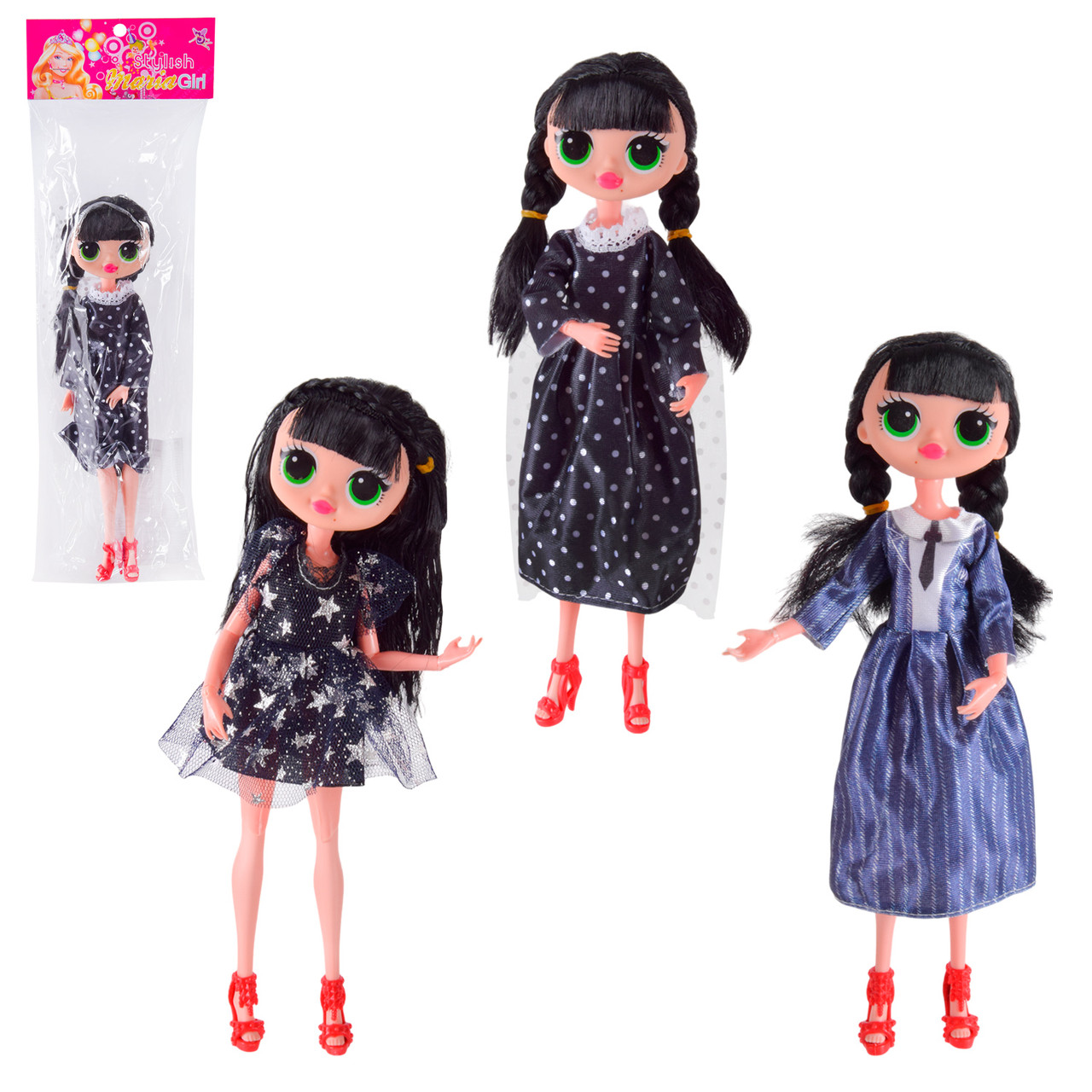 Лялька типу Барбі TK1612 Венсдей 3 види мікс, фото 1