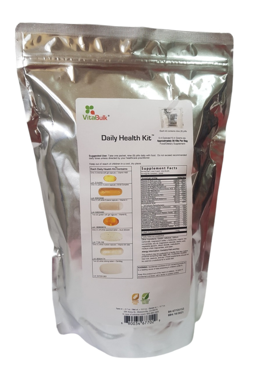DAILY HEALTH KIT, Вітаміни для керівника, VitalBulk, 30 пак.