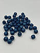 Дерев'яні намистини заготовки для створення прикрас і рукоділля кольорові 11мм / Намисто з дерева синє 50шт/уп, фото 2