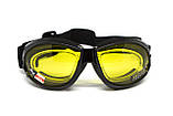 Окуляри захисні з ущільнювачем Global Vision Eliminator RX (yellow) Anti-Fog, жовті з діоптричною вставкою, фото 4