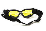 Окуляри захисні з ущільнювачем Global Vision Eliminator RX (yellow) Anti-Fog, жовті з діоптричною вставкою, фото 5