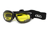 Окуляри захисні з ущільнювачем Global Vision Eliminator RX (yellow) Anti-Fog, жовті з діоптричною вставкою, фото 7