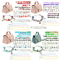 Набір аксесуарів B4343, мікс 4 види, типу пандора, в подарунковій валізі 12 см