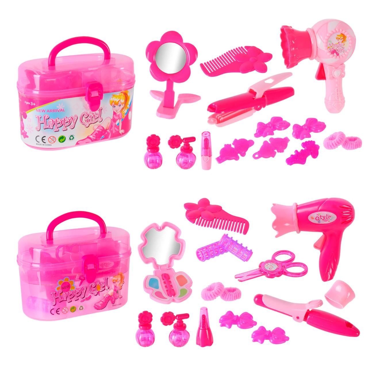 Набір перукарський іграшковий 1242AB/44AB з феном та аксесуарами у валізці, фото 1