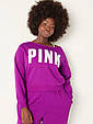 Світшот Victoria's Secret Fleece Cropped Sweatshirt (Purple), L, фото 3