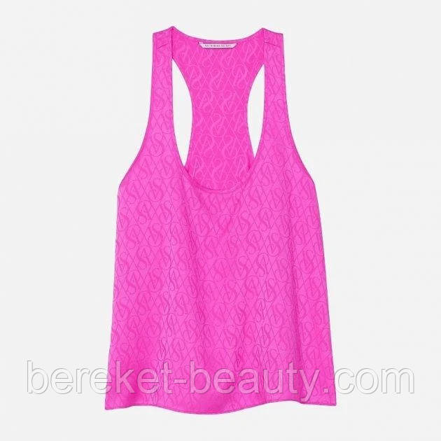 Майка Victoria's Secret Shine Satin Racerback Tank (Pink), S