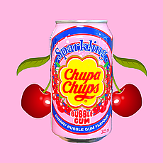Напій Chupa Chups Вишня Cherry bubble gum 0,345л