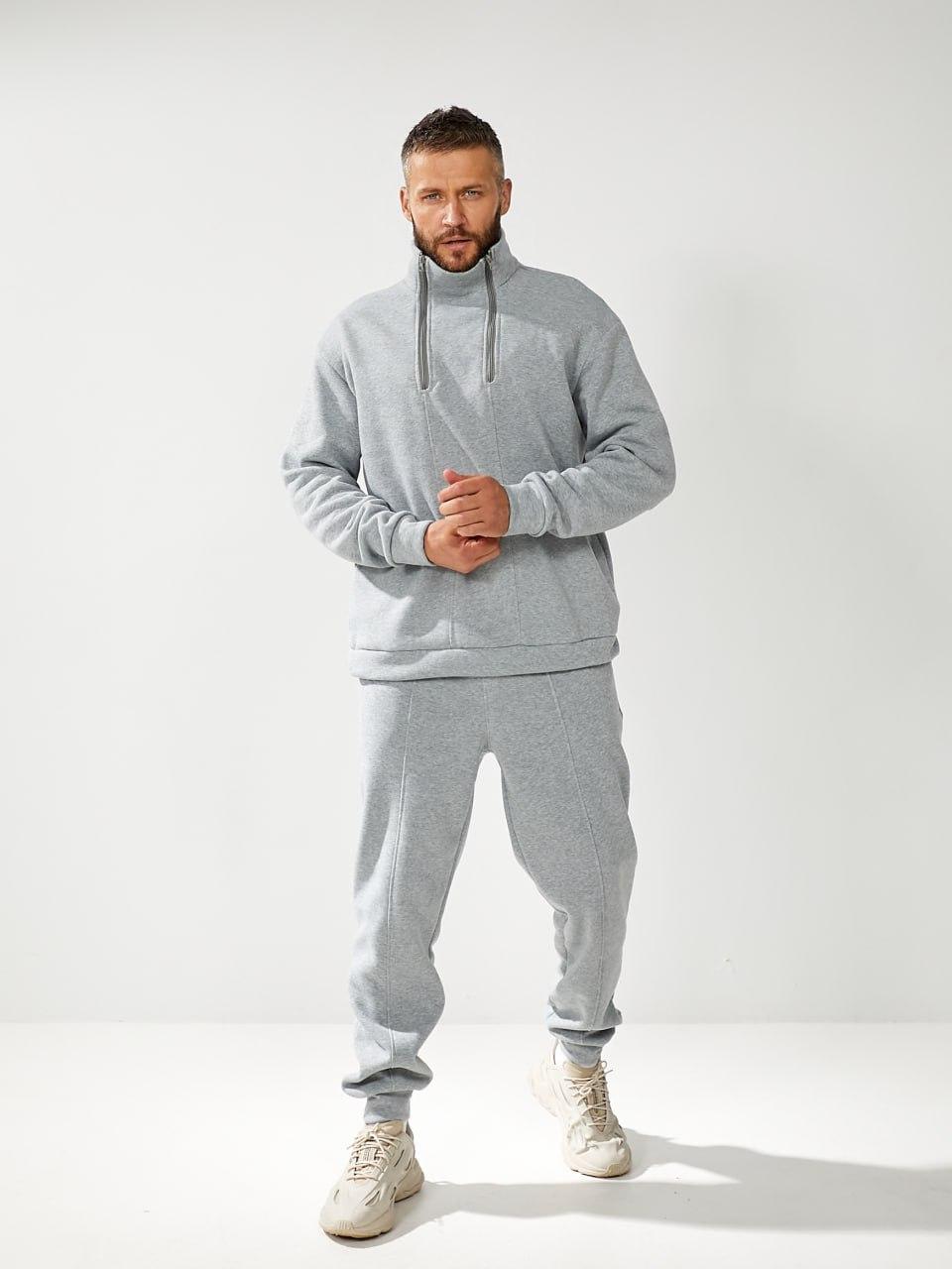 Теплий костюм LX2036 Сірий M, фото 1