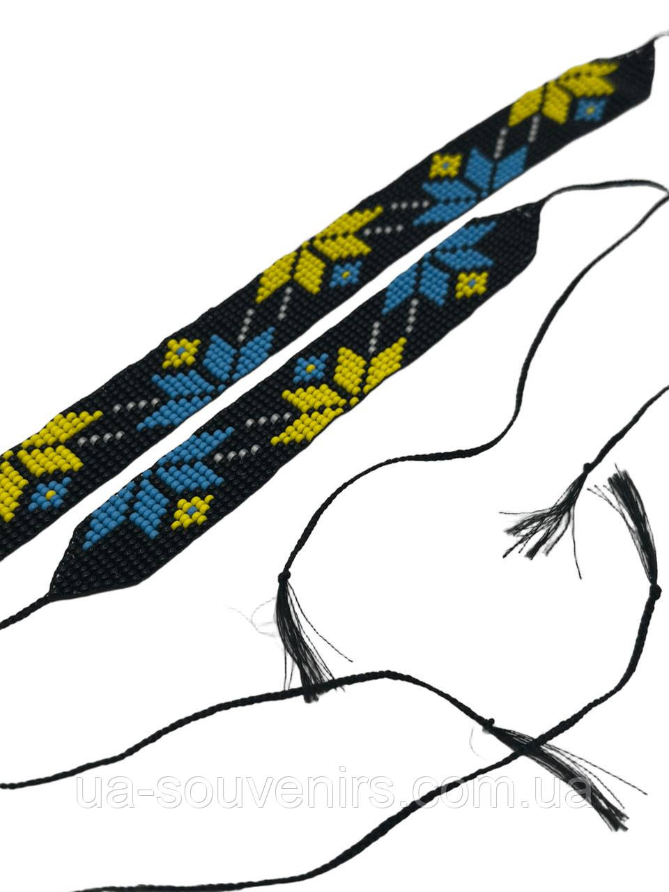 Набір прикрас жіночий браслет і чокер з бісеру ручної роботи / Жіноча біжутерія та прикраси, фото 1