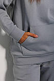 Костюм ARjen жіночий спортивний толстовка капюшон 46/48 сірий, фото 7