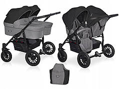 Коляска для двійнят 2в1 SAXO Riko Basic