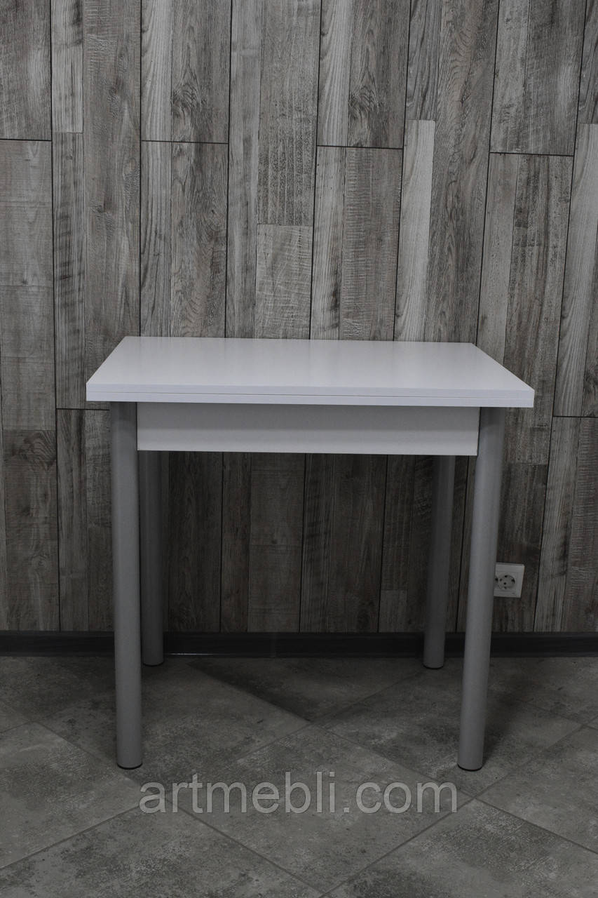 Стіл Оскар білий розкладний для кухні, фото 1