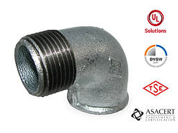 Кут (коліно) 90° оцинкований ЗВ 1" Hydro-T