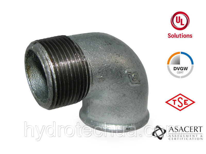 Кут 90° оцинкований ЗВ 1 1/4" Hydro-T