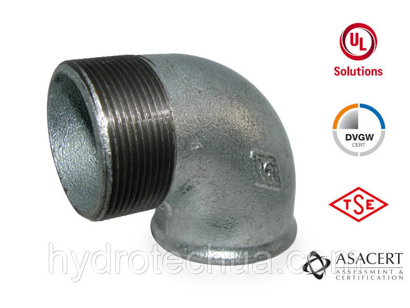 Кут 90° оцинкований ЗВ 2" Hydro-T