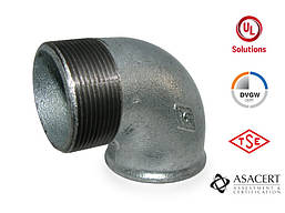 Кут (коліно) 90° оцинкований ЗВ 2" Hydro-T