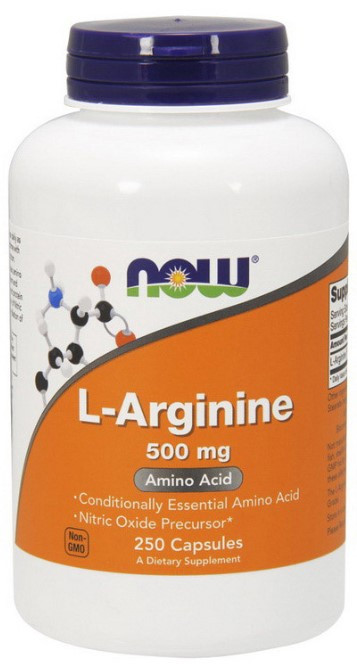 Аргінін NOW Arginine 500 мг 250 капсул