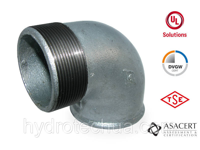 Кут 90° оцинкований ЗВ 2 1/2" Hydro-T