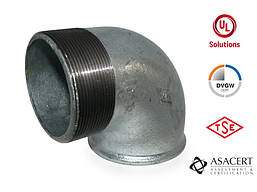 Кут (коліно) 90° оцинкований ЗВ 3" Hydro-T