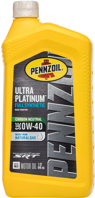 Моторна олива Pennzoil Ultra 0W-40 Platinum Fully Synthetic 0.946л