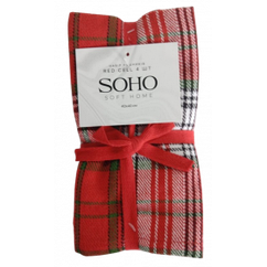 Набір рушників SOHO 40*40 см бавовна 100% Red Cell 4 шт.