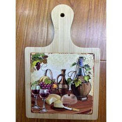 Підставка під гаряче Limited Edition WINE&CHEESE з бамбуком.ручкою 18х28 см (B160071)