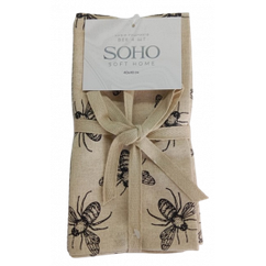 Набор полотенец SOHO 40*40см хлопок 100% Bee 4 шт.