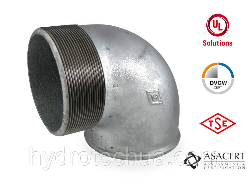 Кут 90° оцинкований ЗВ 4" Hydro-T